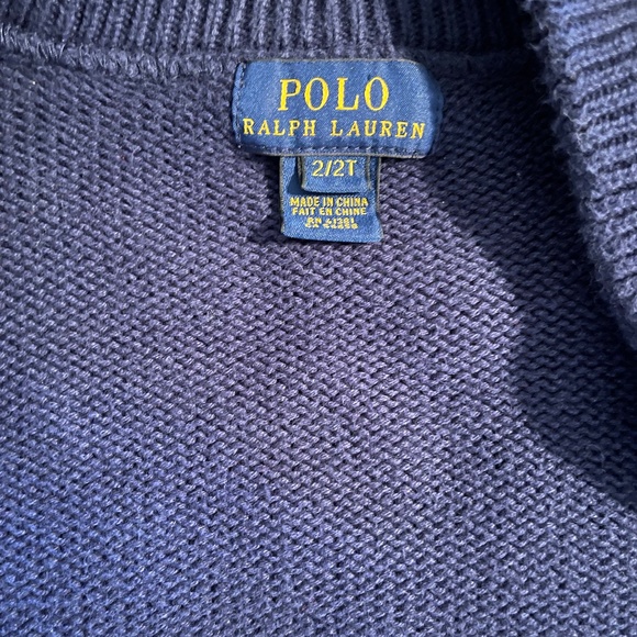 Toddler 2T Blue Polo by Ralph Lauren Jacket with Zipper - Picture 3 of 4